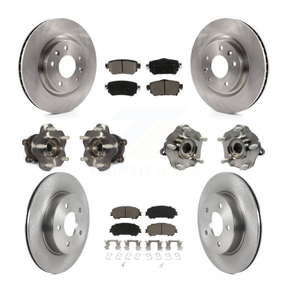 Kit de plaquettes de Rotor de frein, roulement de moyeu avant et arrière (10 pièces) pour Nissan Rogue Sport Qashqa