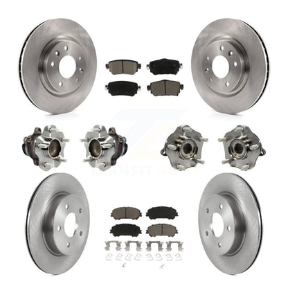 Kit de plaquettes de Rotor de frein, roulement de moyeu avant et arrière (10 pièces) pour Nissan Rogue Sport Qashqa