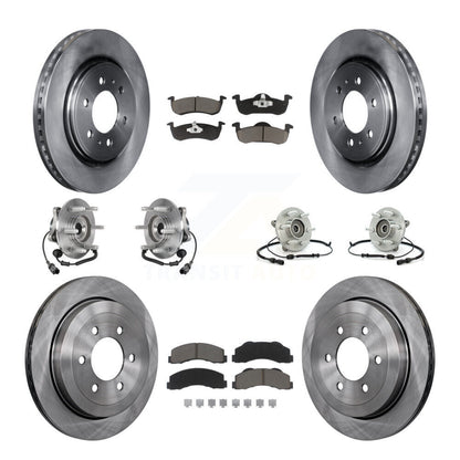Kit de rotors et plaquettes de frein, roulement de moyeu avant et arrière (10 pièces) pour Ford Expedition Lincol