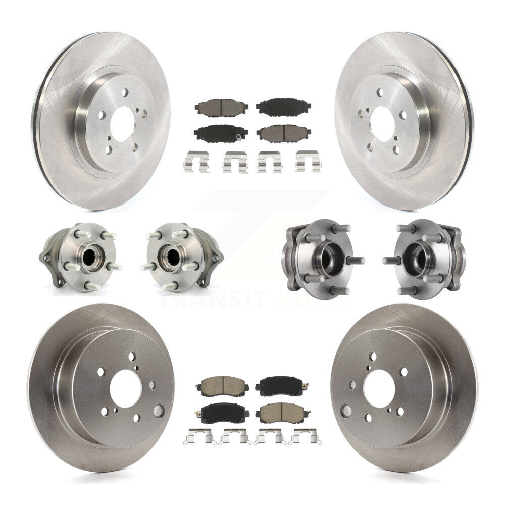 Kit de Rotor et plaquettes de frein à disque, roulement de moyeu avant et arrière (10 pièces) pour Subaru Crosstre