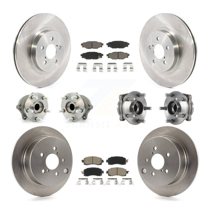 Kit de Rotor et plaquettes de frein à disque, roulement de moyeu avant et arrière (10 pièces) pour Subaru Crosstre