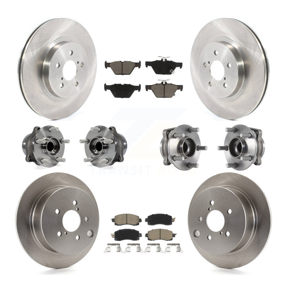 Kit de Rotor et plaquettes de frein à disque, roulement de moyeu avant et arrière (10 pièces) pour Subaru Crosstre