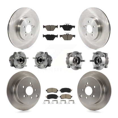 Kit de Rotor et plaquettes de frein à disque, roulement de moyeu avant et arrière (10 pièces) pour Subaru Crosstre