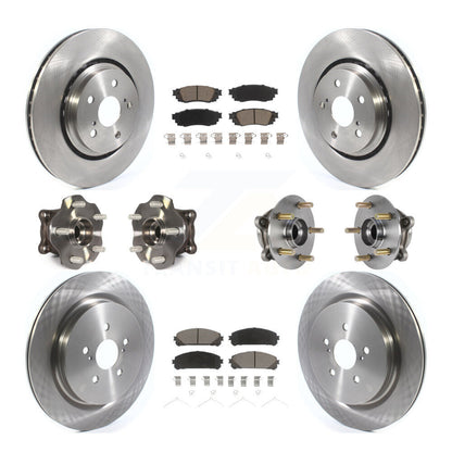 Kit de plaquettes de Rotor de frein, roulement de moyeu avant et arrière (10 pièces) pour Lexus RX350 RX450h RX350
