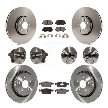 Kit de rotor et de plaquettes de frein à disque, roulement de moyeu avant et arrière (10 pièces) pour Volvo XC60 AW 2017