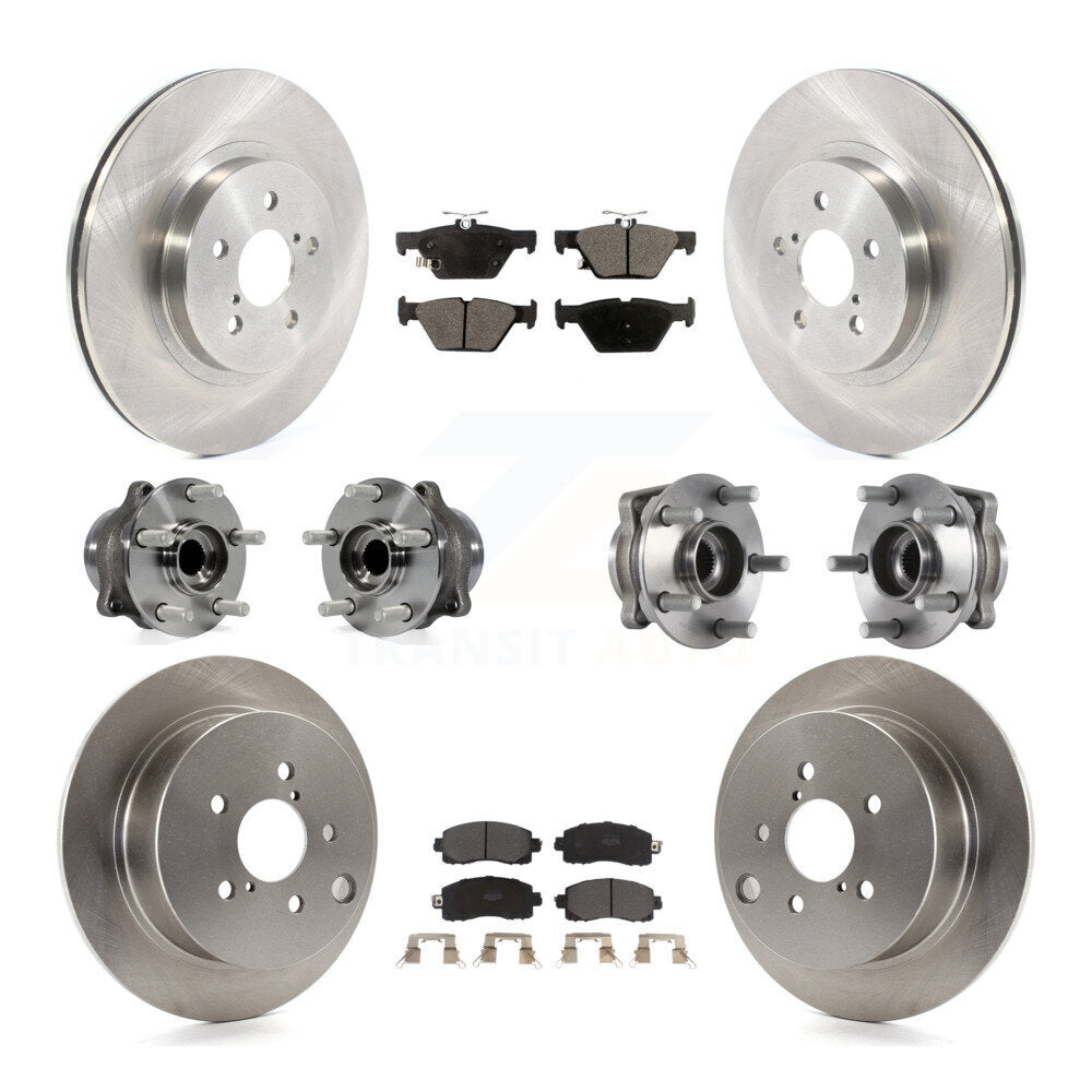 Kit de Rotor et plaquettes de frein à disque, roulement de moyeu avant et arrière (10 pièces) pour Subaru Crosstre