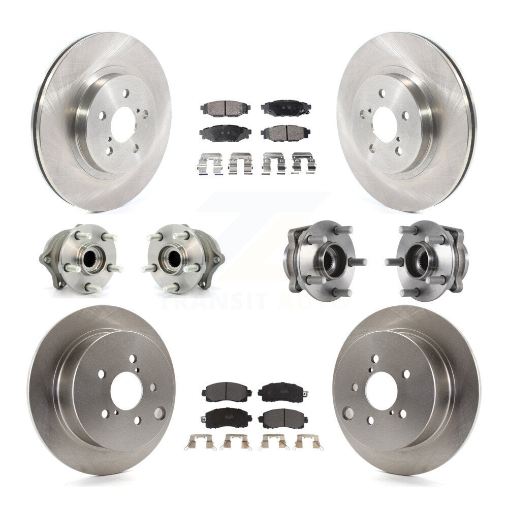 Kit de Rotor et plaquettes de frein à disque, roulement de moyeu avant et arrière (10 pièces) pour Subaru Crosstre