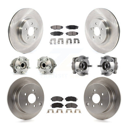 Kit de Rotor et plaquettes de frein à disque, roulement de moyeu avant et arrière (10 pièces) pour Subaru Crosstre
