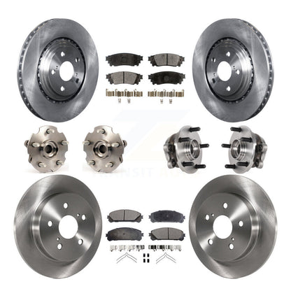 Kit de plaquettes de Rotor de frein, roulement de moyeu avant et arrière (10 pièces) pour Lexus NX300 NX200t NX300