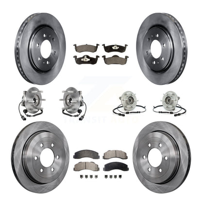 Kit de rotors et plaquettes de frein, roulement de moyeu avant et arrière (10 pièces) pour Ford Expedition Lincol