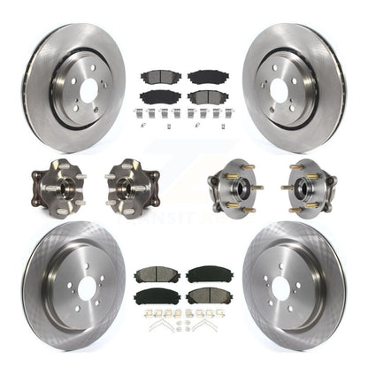 Kit de plaquettes de Rotor de frein, roulement de moyeu avant et arrière (10 pièces) pour Lexus RX350 RX450h RX350