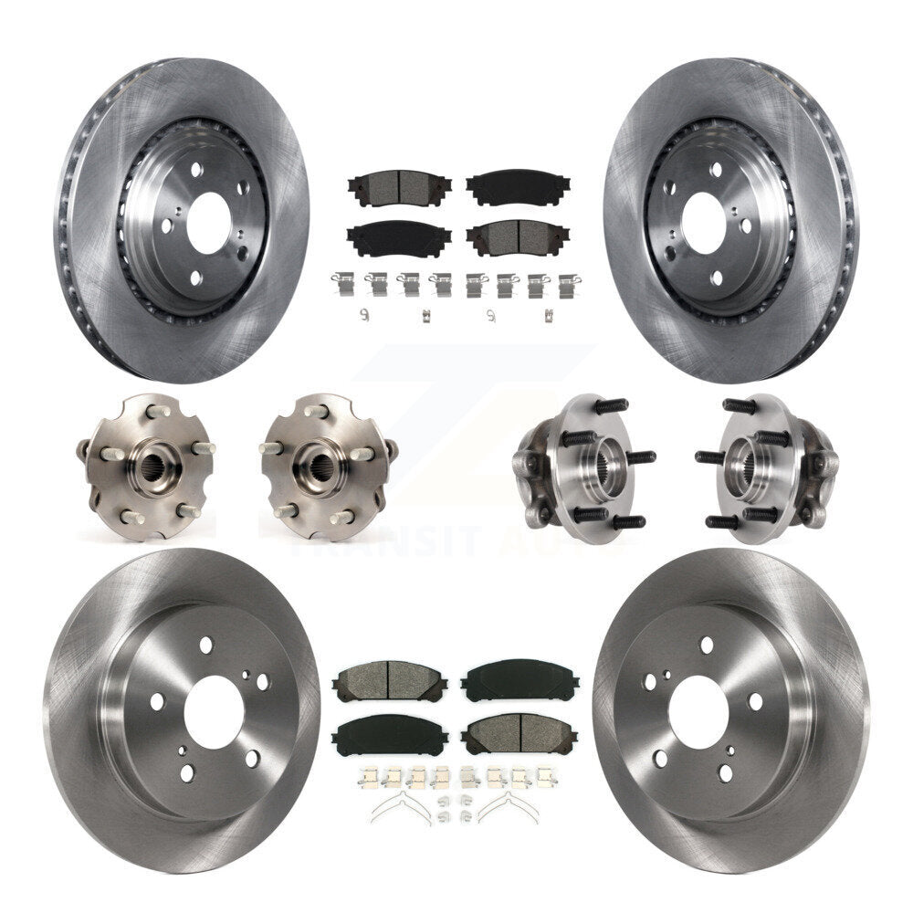 Kit de plaquettes de Rotor de frein, roulement de moyeu avant et arrière (10 pièces) pour Lexus NX300 NX200t NX300