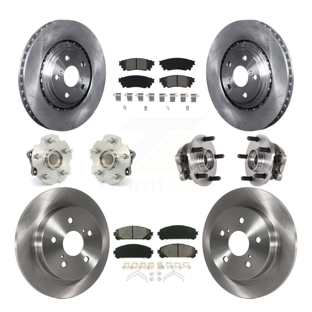 Kit de plaquettes de Rotor de frein, roulement de moyeu avant et arrière (10 pièces) pour Lexus NX300 NX200t NX300