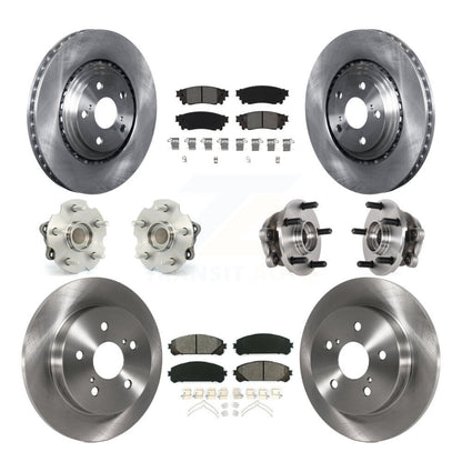Kit de plaquettes de Rotor de frein, roulement de moyeu avant et arrière (10 pièces) pour Lexus NX300 NX200t NX300