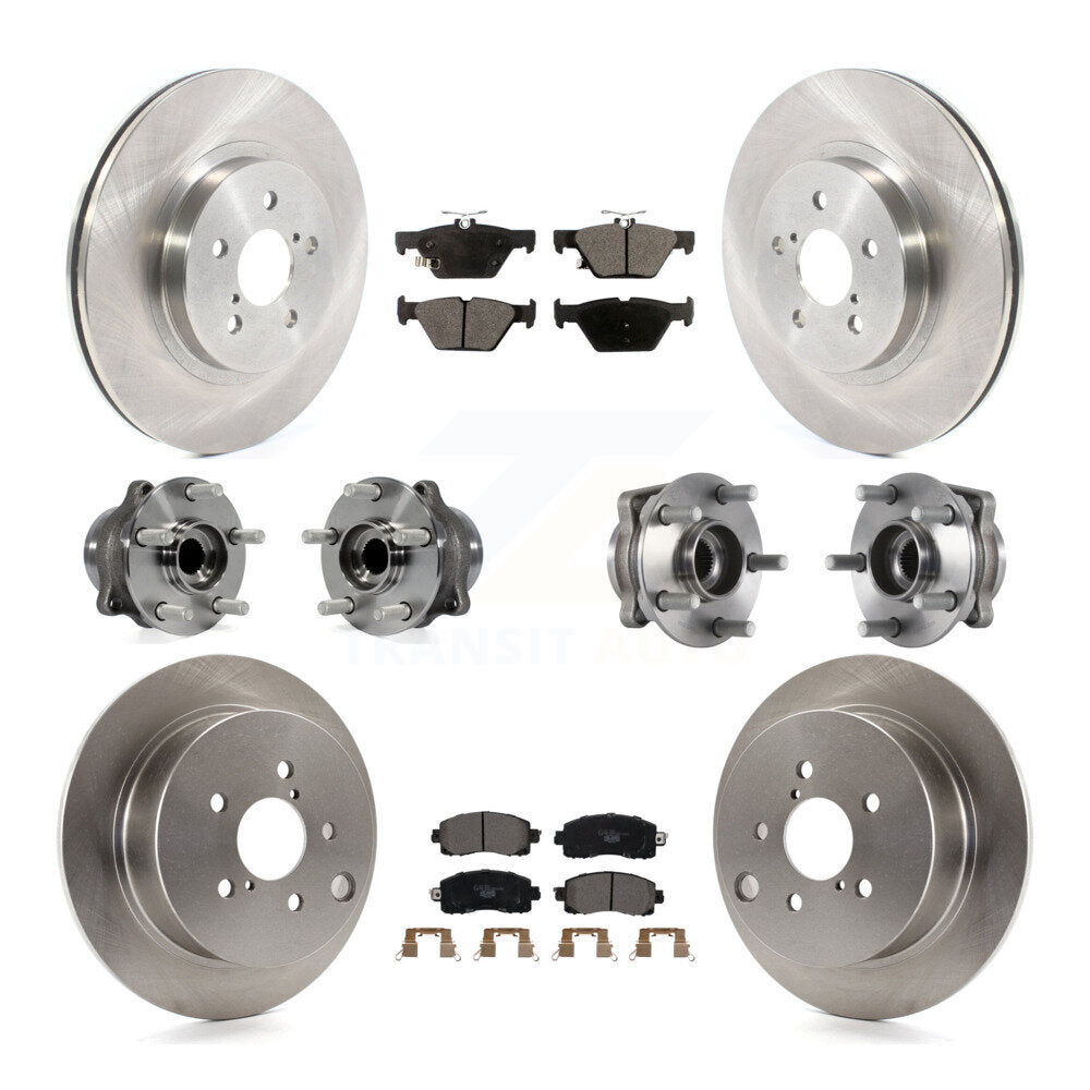 Kit de Rotor et plaquettes de frein à disque, roulement de moyeu avant et arrière (10 pièces) pour Subaru Crosstre