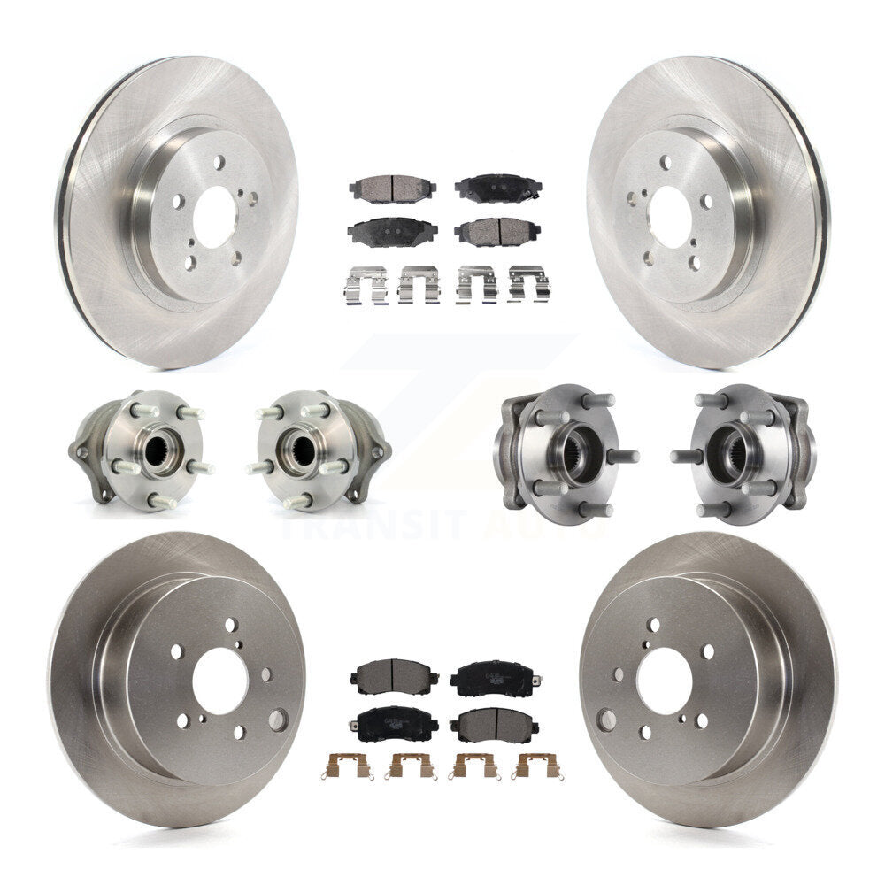 Kit de Rotor et plaquettes de frein à disque, roulement de moyeu avant et arrière (10 pièces) pour Subaru Crosstre