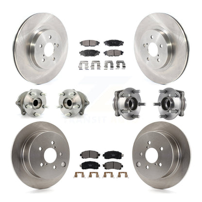Kit de Rotor et plaquettes de frein à disque, roulement de moyeu avant et arrière (10 pièces) pour Subaru Crosstre