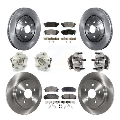 Kit de plaquettes de Rotor de frein, roulement de moyeu avant et arrière (10 pièces) pour Lexus NX300 NX200t NX300