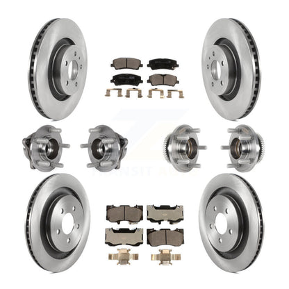 Kit de rotors et plaquettes de frein à disque, roulements de moyeu avant et arrière (10 pièces) pour Ford Mustang
