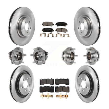 Kit de rotors et plaquettes de frein à disque, roulements de moyeu avant et arrière (10 pièces) pour Ford Mustang