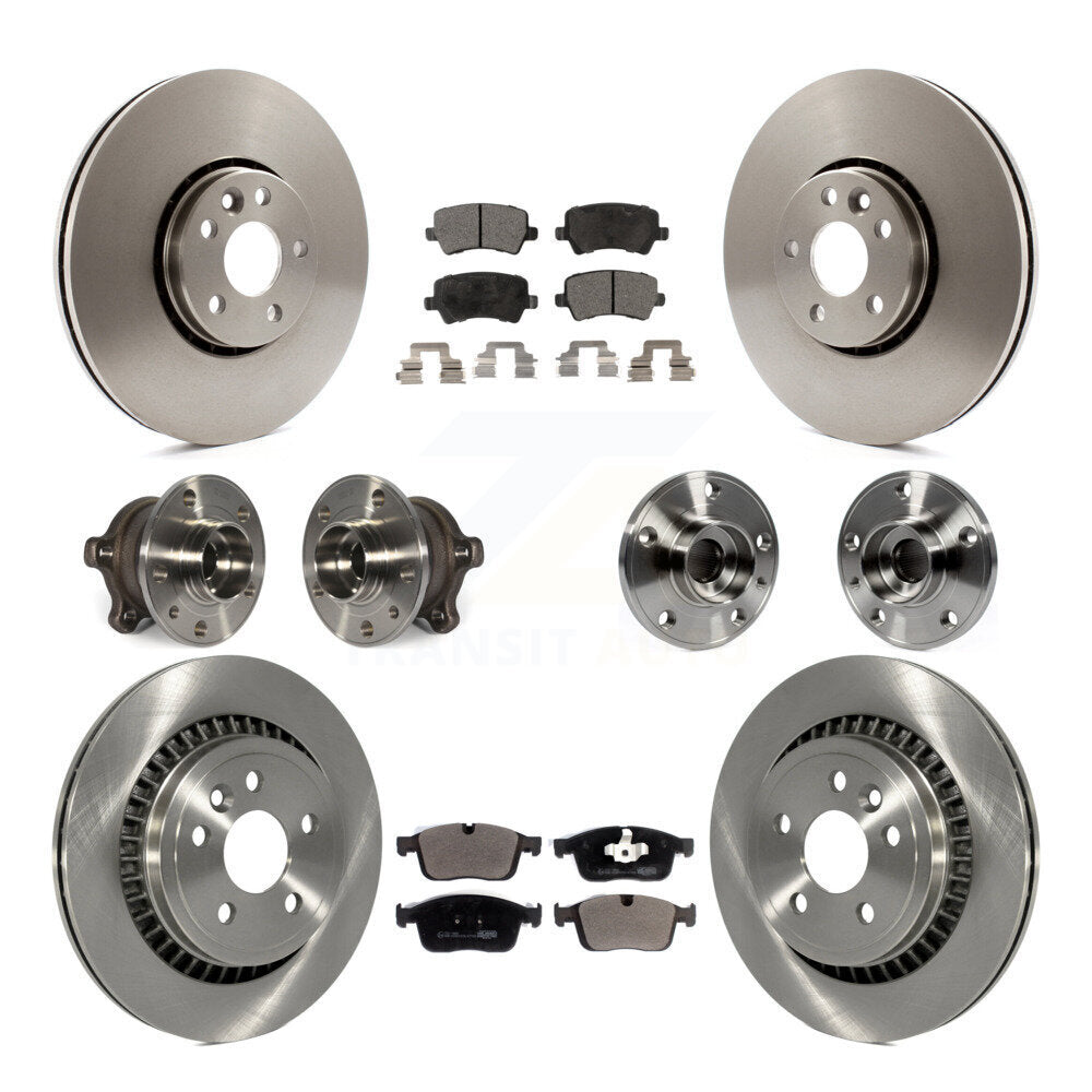 Kit de rotor et de plaquettes de frein à disque, roulement de moyeu avant et arrière (10 pièces) pour Volvo XC60 AW 2017