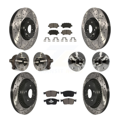 Kit de plaquettes de rotor de frein revêtues de roulement de moyeu avant et arrière (10 pièces) pour Volvo XC60 AW 2017