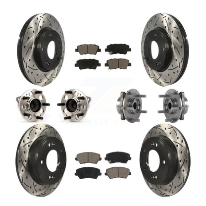 Kit de plaquettes de rotor de frein, roulement de moyeu avant et arrière (10 pièces) pour Hyundai Elantra G 17