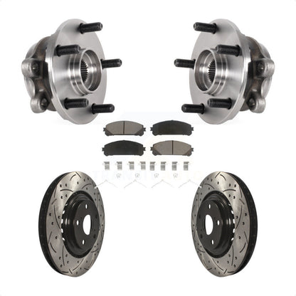 Kit de plaquettes de Rotor de frein, roulement de moyeu avant, fente percée, pour Lexus NX300 NX200t NX300