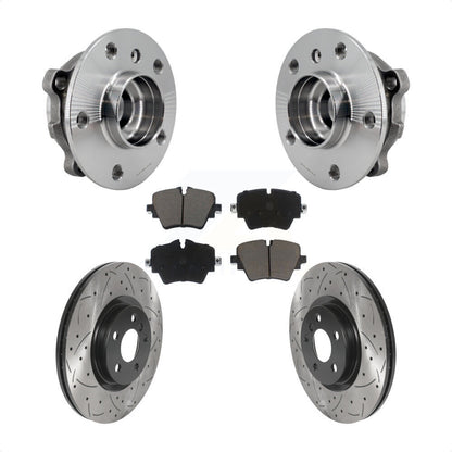 Kit de plaquettes de Rotor de frein, roulement de moyeu avant, fente de perçage, pour BMW X1 Mini Cooper X2 228