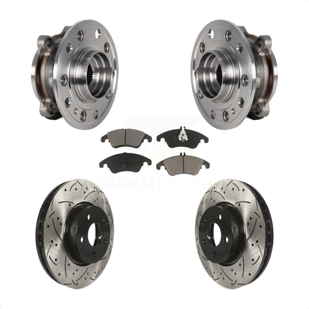 Kit de rotor et de plaquettes de frein à fente percée pour roulement avant, pour Mercedes-Benz E400 AW 2017