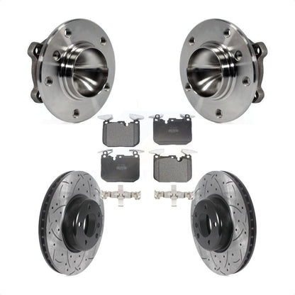 Kit de plaquettes de Rotor de frein, roulement de moyeu avant, fente de perçage, pour 13 BMW 328i berline avec 3.0
