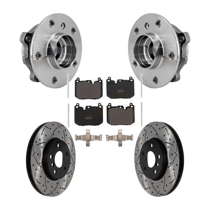 Kit de plaquettes de Rotor de frein, roulement de moyeu avant, fente de perçage, pour Mini Cooper Clubman 17-20