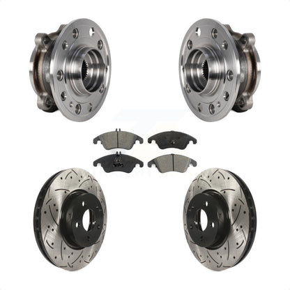 Kit de rotor et de plaquettes de frein à fente percée pour roulement avant, pour Mercedes-Benz E400 AW 2017