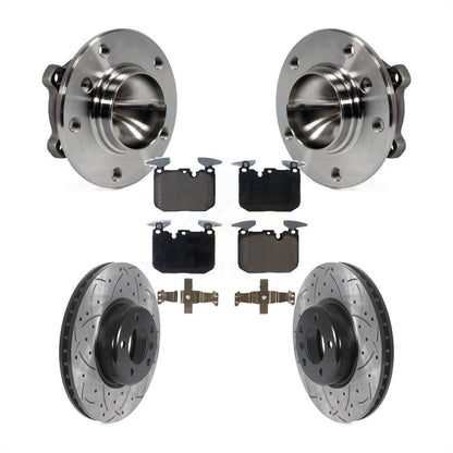 Kit de plaquettes de Rotor de frein, roulement de moyeu avant, fente de perçage, pour 13 BMW 328i berline avec 3.0