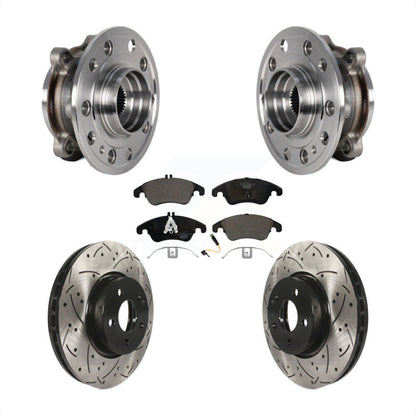 Kit de rotor et de plaquettes de frein à fente percée pour roulement avant, pour Mercedes-Benz E400 AW 2017