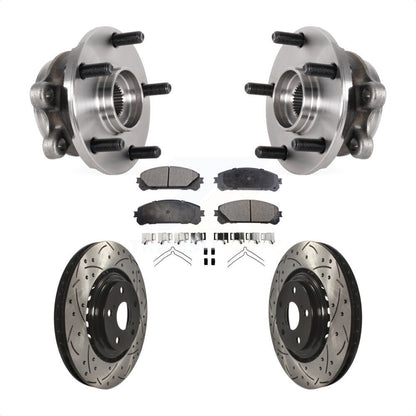 Kit de plaquettes de Rotor de frein, roulement de moyeu avant, fente percée, pour Lexus NX300 NX200t NX300