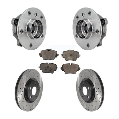 Kit de plaquettes de Rotor de frein, roulement de moyeu avant, fente de perçage, pour BMW X1 Mini Cooper X2 228