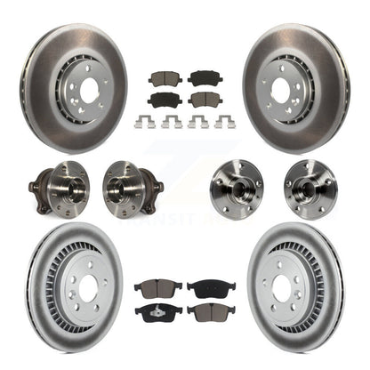 Kit de plaquettes de rotor de frein revêtues de roulement de moyeu avant et arrière (10 pièces) pour Volvo XC60 AW 2017