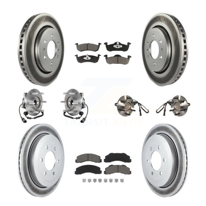 Kit de plaquettes de Rotor de frein revêtues de roulement de moyeu avant et arrière (10 pièces) pour Ford Expedition RW