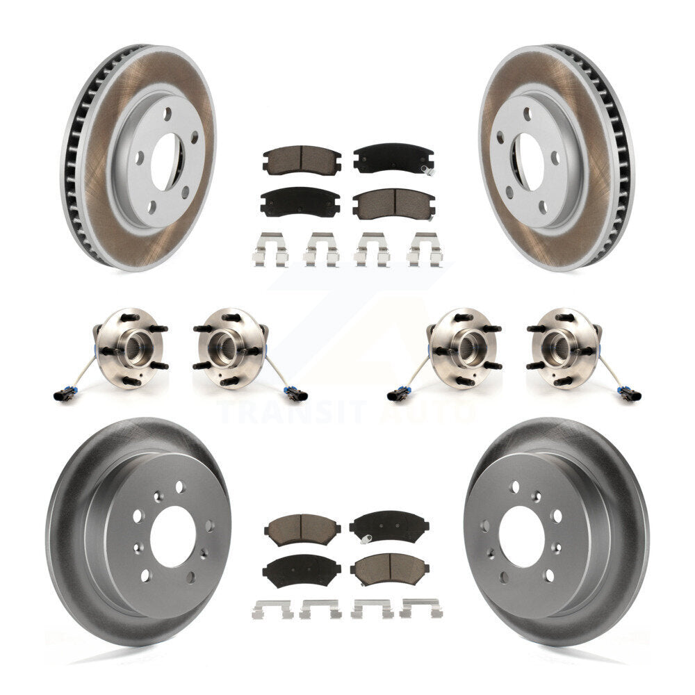 Kit de plaquettes de Rotor de frein revêtues de roulement de moyeu avant et arrière (10 pièces) pour Pontiac Montana AW