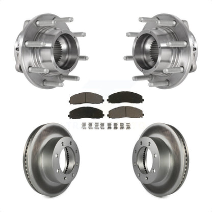 Kit de plaquettes de Rotor de frein enduit de roulement de moyeu avant, pour Ford F-350 Super Duty F-250 4W