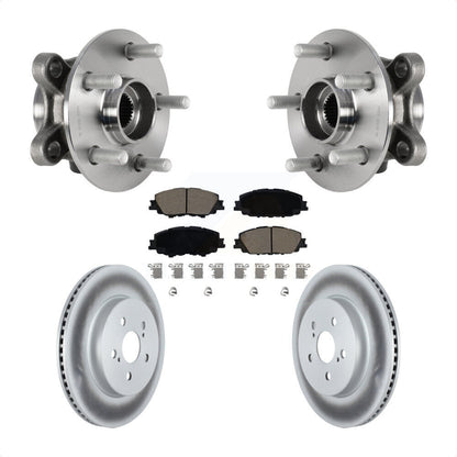 Kit de plaquettes de Rotor de frein à disque revêtu de roulement de moyeu avant, pour Toyota Corolla Prius Prim