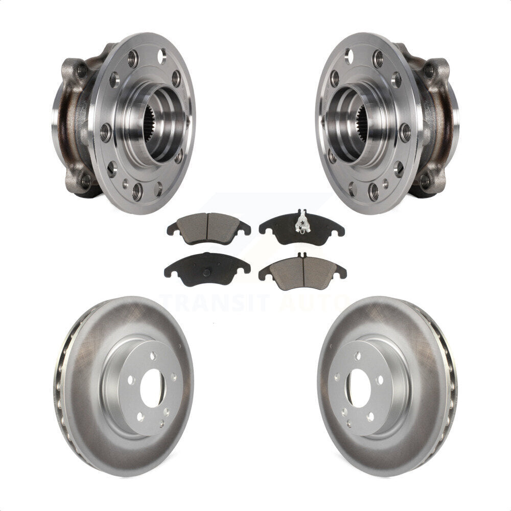 Kit de rotor de frein et de plaquettes enduits de roulement de moyeu avant pour Mercedes-Benz E400 AW 2017