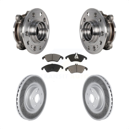 Kit de rotor de frein et de plaquettes enduits de roulement de moyeu avant pour Mercedes-Benz E400 AW 2017