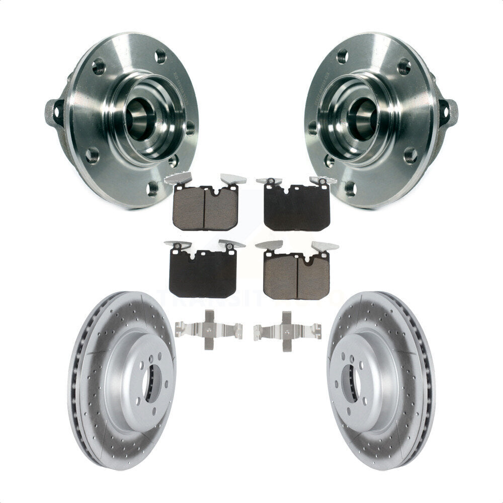 Kit de plaquettes de Rotor de frein enduit de roulement de moyeu avant, pour BMW 335i xDrive 435i Gran Coup
