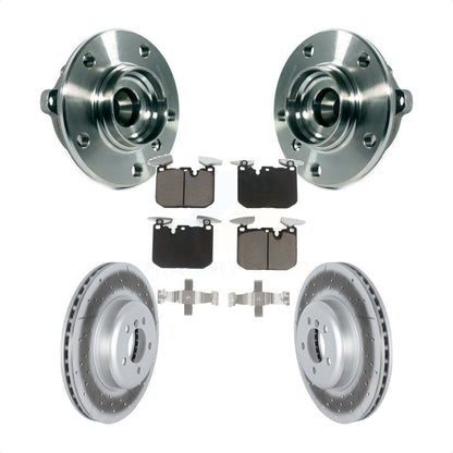 Kit de plaquettes de Rotor de frein enduit de roulement de moyeu avant, pour BMW 335i xDrive 435i Gran Coup