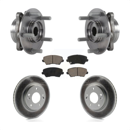 Kit de Rotor et de plaquettes de frein revêtus de roulement de moyeu avant, pour Hyundai Veloster Elantra G