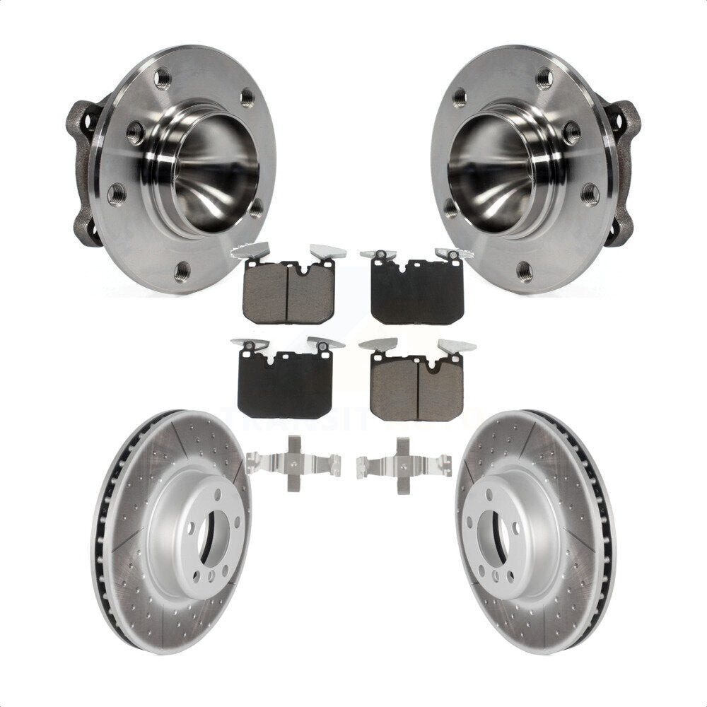 Kit de rotor et de plaquettes de frein revêtus de roulement de moyeu avant, pour berline BMW 328i 2013 avec 3.0