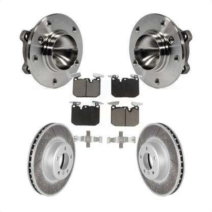 Kit de rotor et de plaquettes de frein revêtus de roulement de moyeu avant, pour berline BMW 328i 2013 avec 3.0