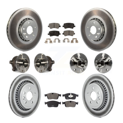 Kit de plaquettes de rotor de frein revêtues de roulement de moyeu avant et arrière (10 pièces) pour Volvo XC60 AW 2017